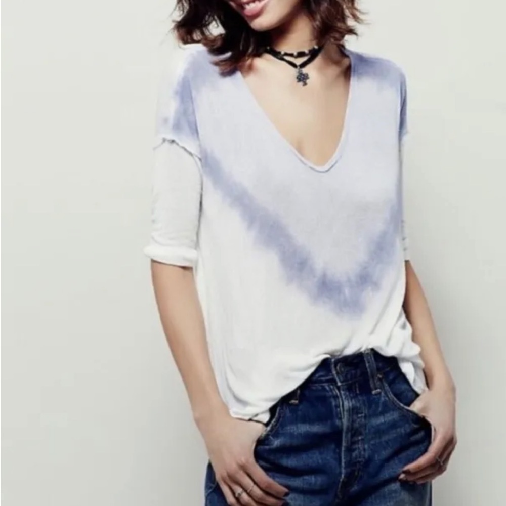 Free People Chelsea Tie Dye Boho Top